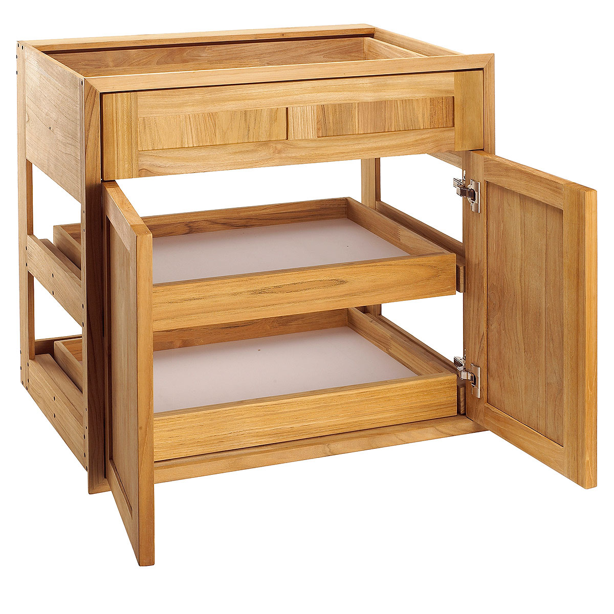 Drawer with 2 Rollout Trays